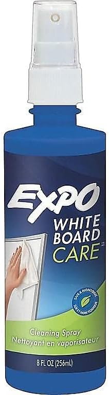 EXPO Whiteboard Cleaning Spray, Non-Toxic Dry Erase Board Cleaner, 8 Oz Bottles, 12-Pack