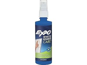 EXPO Whiteboard Cleaning Spray Non-Toxic Dry Erase Board Cleaner 8 Oz Bottles 12-Pack