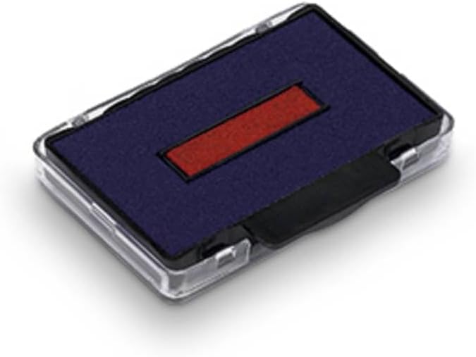 Replacement Ink Pads 6/4750/2 - Pack of 2 - Red/Blue - for The Trodat Printy 4760, 4750, 4750/L and 4755