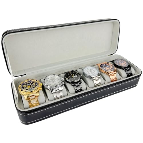 Neehows 6-Slot Travel Watch Case