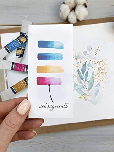 Watercolour Paint Set - Artist Quality Paints - 24 x 12ml Vibrant Colors - Rich Pigments - Professional Supplies by MyArtscape