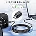 LUKFOCAB FireWire 400 Cable, IEEE 1394 4 Pin Male to 4 Pin Male Cord, iLink DV Cable, for Computer Laptop PC to Camera Camcorder, 3.9 Feet (1.2M) Black