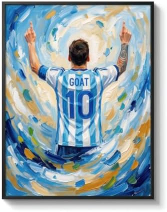 VeroTin 12x16in Lionel Messi Wall Art. Unframed Messi Posters