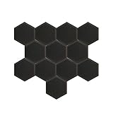 Mybecca 12 pack Hexagon (Hexagonal) Acoustic Foam Tiles Soundproofing Wall Panels 2 inches by 6 inches Color: Charcoal