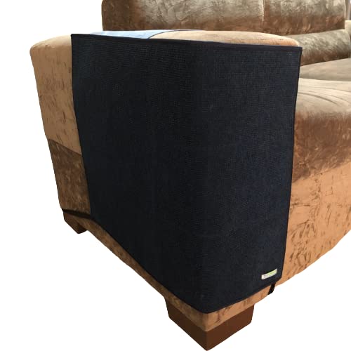 Arranhador para gatos e protetor do braço do sofá (Azul)