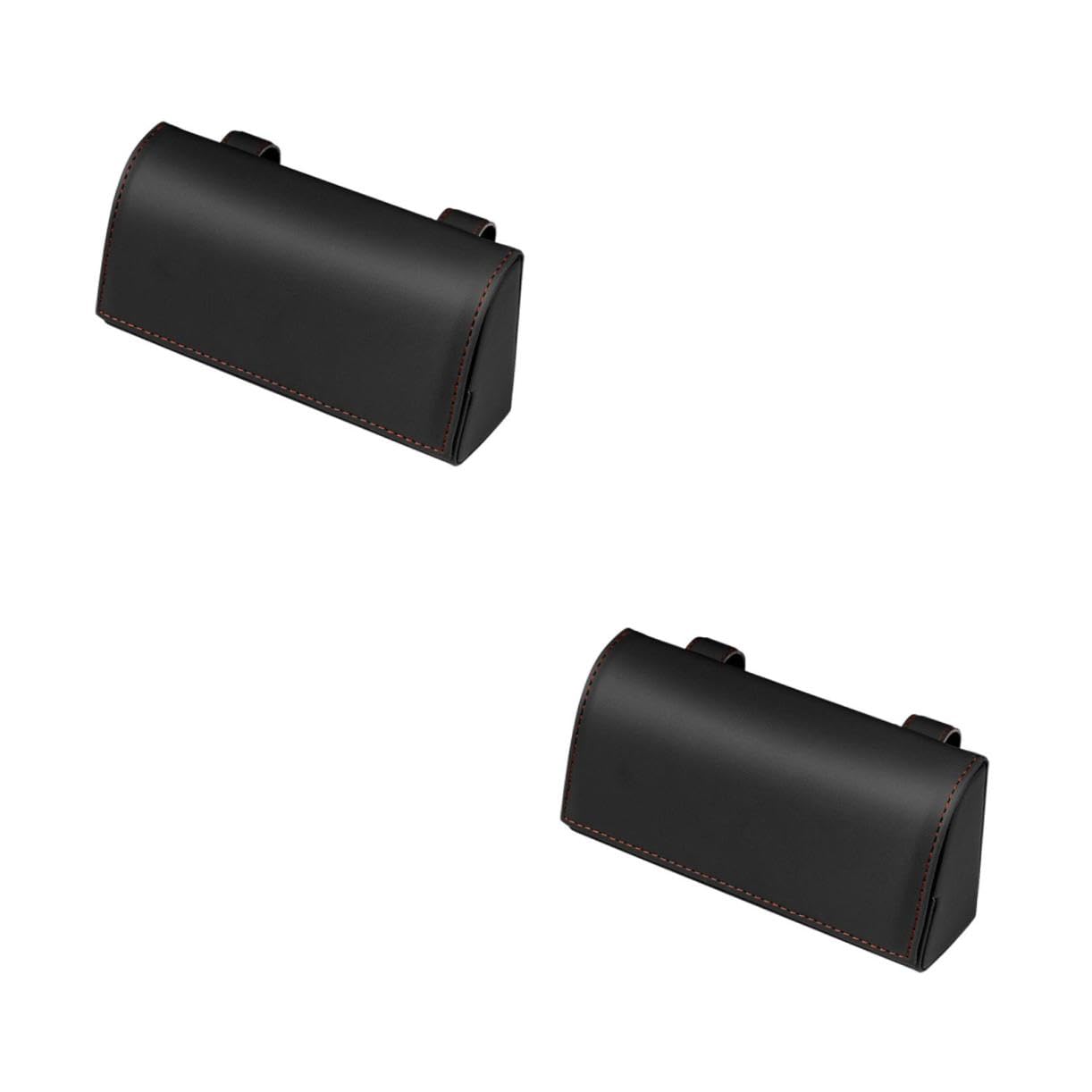 2piezas Estuche De Gafas De Sol para Coche Organizador De PU para Visera Caja De Almacenamiento Multifuncional para Gafas y Tarjetas