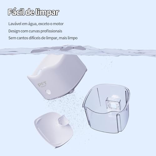 Bebedouro Inteligente para Pets com Indução Magnética, Separação de Água e Eletricidade, Silencioso