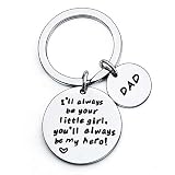 YEEQIN Dad Gifts from Son Daughter Keychain Gifts for Dad Stepdad Key Tags Men Keyrings for Dad Dadd