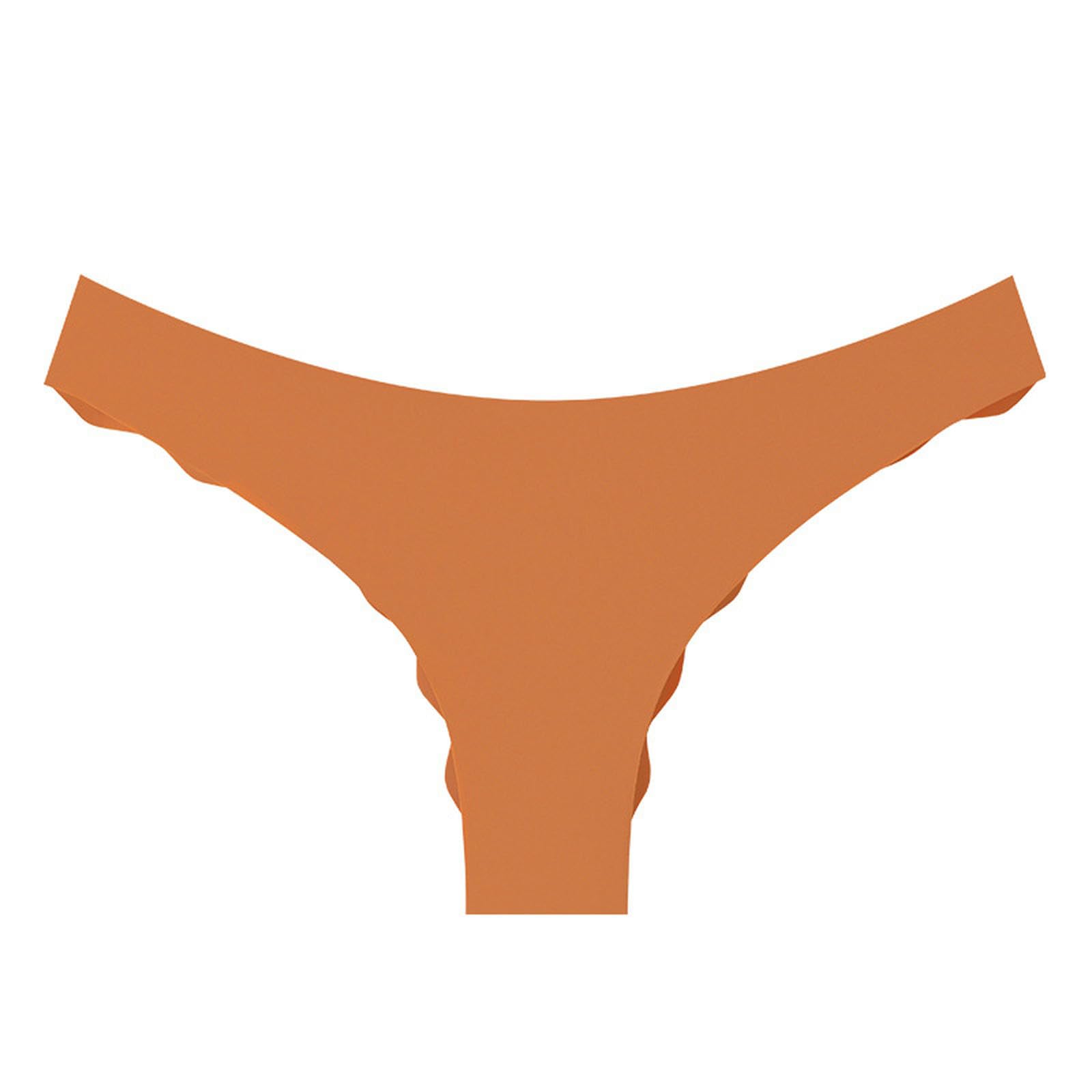 Unterhosen Damen Seamless Tanga Für Frauen Keine Show Höschen Unterwäsche Unsichtbarer Bikini Frauen Unterwäsche Große Slips Frauen 5 Pack-karamell 5pc-4xl