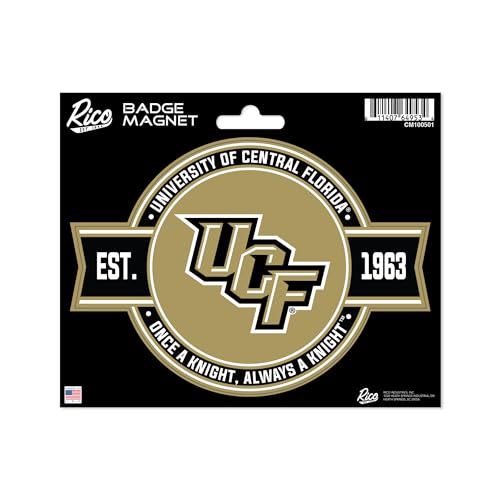 Rico Industries NCAA Central Florida Knights - UCF Standard Badge Magnet - for Car, Fridge