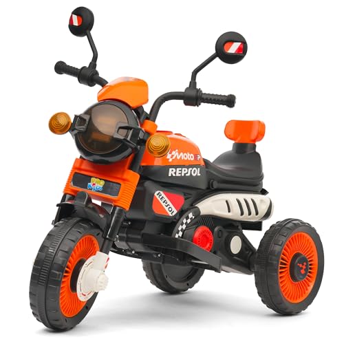 Image of PRO KIDS Cruise Rechargeable Electric Kids Bike with Bluetooth, USB, AUX, Music & LED | Ride-On Bike for Boys & Girls (1.5-4 Years) | 6V Battery Powered | Foot Accelerator
