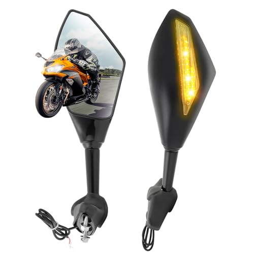 Rétroviseur Moto Avec à LED Clignotants de Flèche de Moto pour CBR929RR 2000-2001 GSXR1000 2001-2004