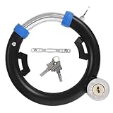 FUOYLOO Robustes Diebstahlsicheres Bügelschloss mit Schlüssel Rundes Kompaktes Fahrradschloss aus Hochfestem Material mit Halterung für Mountainbike E-roller und Outdoor Einsatz
