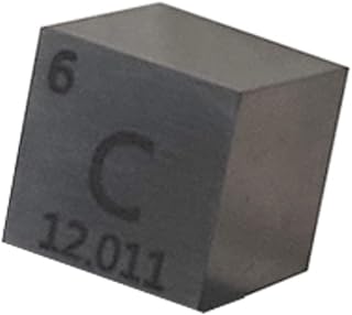 0.4" Carbon Element Cube,C Density Cubes, 10mm Metal Cube Carbon,DIY Display Periodic Table Collection