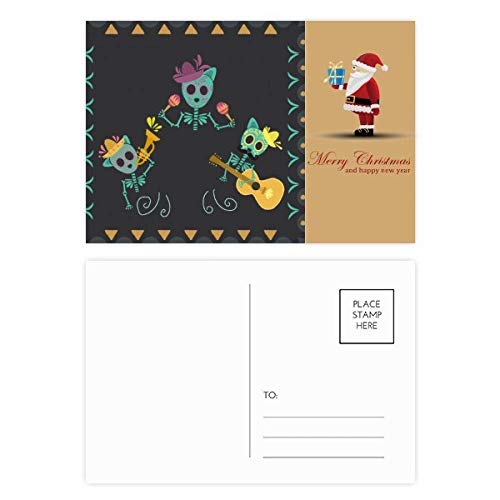 Lot de 20 cartes postales du Mexique Undead Santa Claus à offrir aux passionnés d'art alternatif