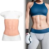 XSWL Realistische Silikon-Pektoralis- und Bauchmuskel-Weste, weiches, tragbares Body-Shaping-Kostüm für Cosplay und Auftritte, passend für 45–60 kg