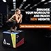 DIKEP 3-in-1 Foam Plyometric Jump Box, Heavy Duty Exercise Plyo Box with Non-Slip Surface, 12