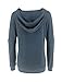 PRETTODAY Women's Casual Lightweight Hoodies Long Sleeve Color Block Sweatshirts Loose Pullover Tops with Pocket (Navy,XX-Large)