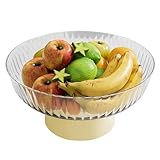 Durabilité : plateau de table luxueux fabriqué à partir de matériaux de première qualité, ce bol à légumes et fruits dispose d'une durabilité - Le bol à pied résiste à l'usure pour une utilisation à long terme.
