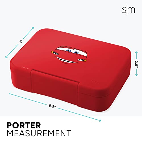 Simple Modern Disney Bento Lunch Box For Kids | Bpa-Free Leakproof Lunch Container For Girls, Boys, Toddlers With 5 Compartments | Porter Collection | 30Oz | Cars: Ka-Chow #TOP5