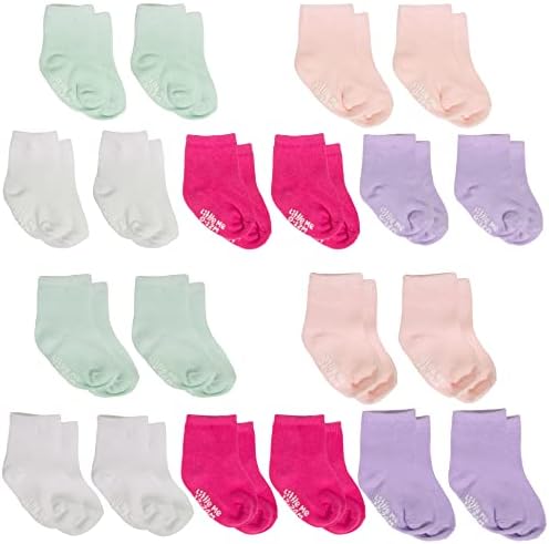 Little Me baby girls Assorted Solid Color Pack Newborn Infant Toddler Unisex Socks, Multi, 0-24 Months US