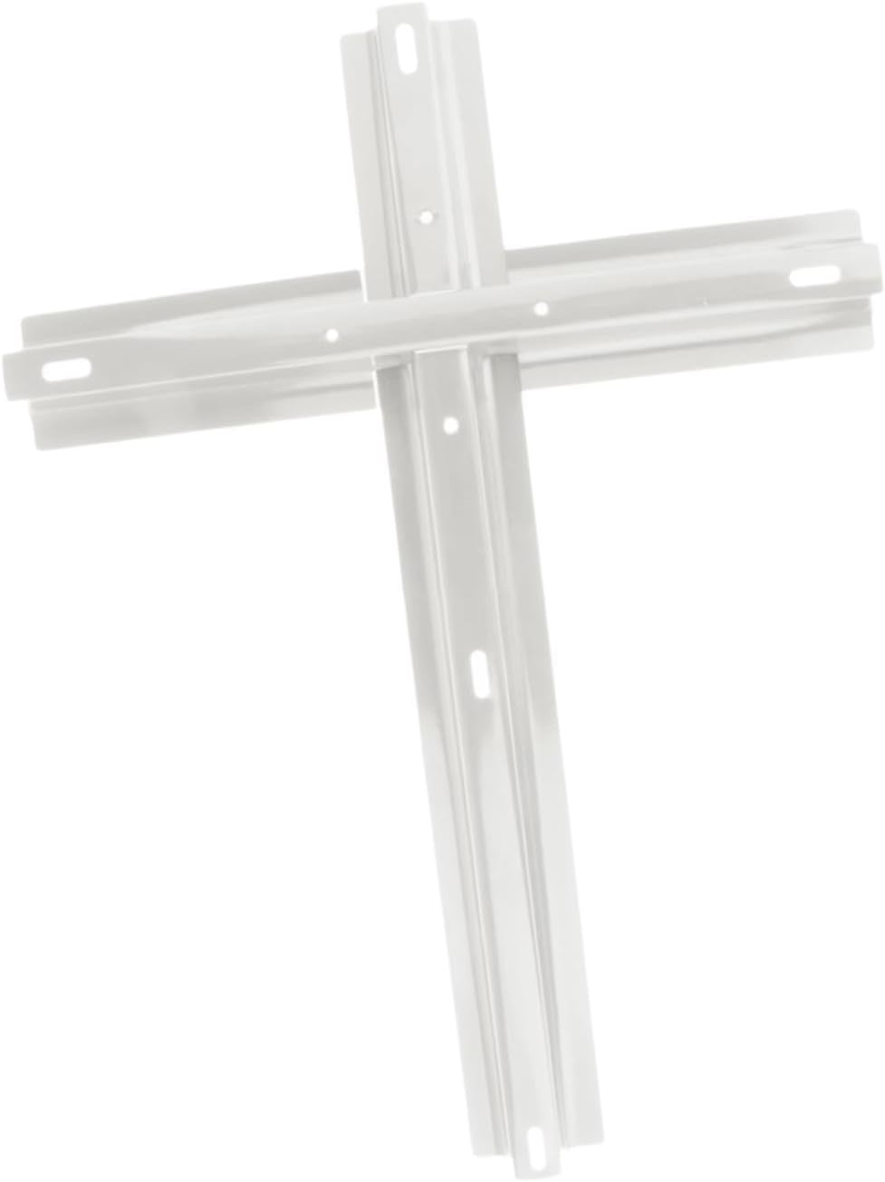 Outdoor Patio Umbrella Parts Easy to Install Stable Metal Stand Replacement for Deck Table Balcony Beach Courtyard, Argent