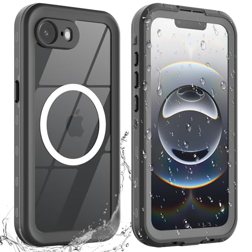 BDIG Funda para iPhone 16e Impermeable   360 Grados Antigolpes Militar Integral Protector [Control de Cámara] [IP68 Waterproof] Carcasa Antipolvo Acuatica con Pantalla/Camara Proteccion,Negro