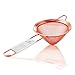 Homestia Cocktail Strainer Stainless Steel Fine Mesh Strainer Professional Bar Tool Conical Food Strainers 3 inch, Copper
