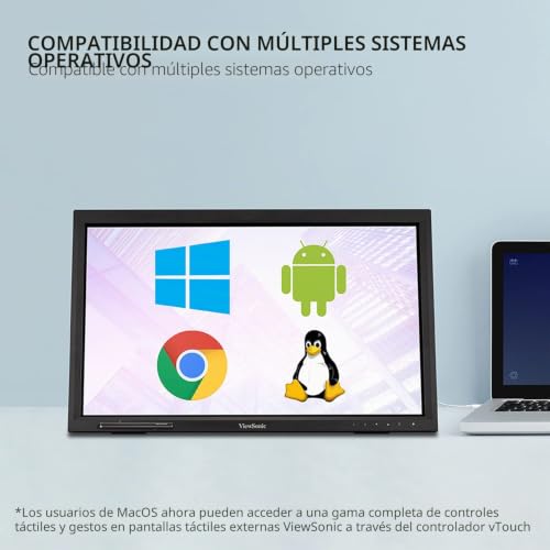 Monitor Full HD táctil ViewSonic TD2223 para terminales de venta y escritorios modernos 3