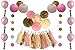 56 pc Pink and Gold Party Supplies for Your Unicorn, Princess, 1st Birthday and Girl Baby Shower Needs