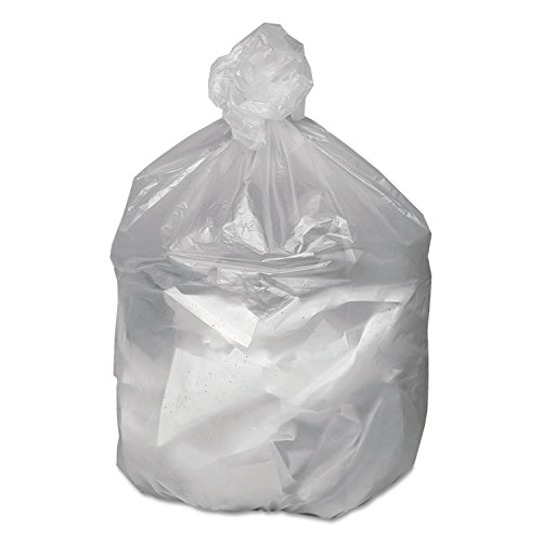 Image of Good 'n Tuff GNT2433 High Density Waste Can Liners, 16gal, 6mic, 24 x 31, Natural (Case of 1000) | 6mic, Natural, Case of 1000
