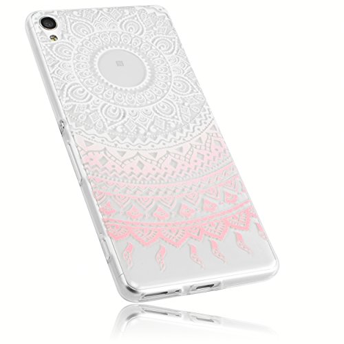 mumbi Coque de protection Ultra Slim pour Sony Xperia XA Rose Motif Mandala Griffonnage