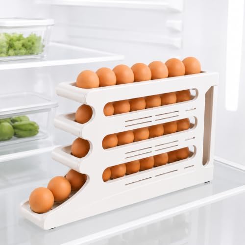 Organizador de Ovos para Geladeira 4 Camadas, Suporte Porta Ovos ...