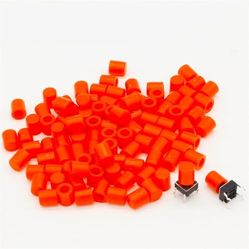 Chapeau en plastique rouge pour interrupteur tactile G61 6x6mm évitant les erreurs d'appui