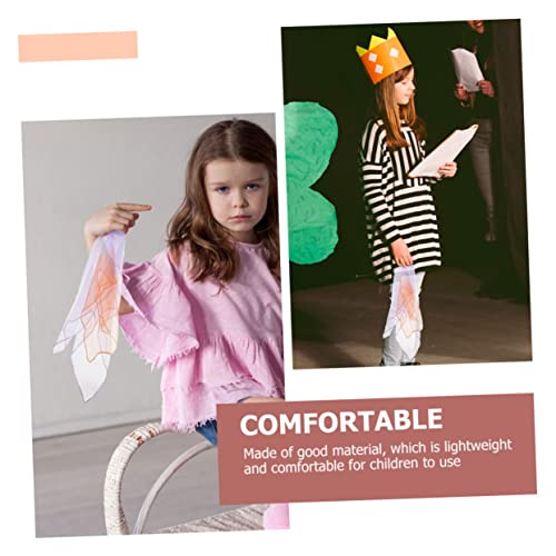 Toyvian 6 Peças Lenço De Seda Juguetes Para Brinquedos Infantis Lenço Quadrado Lenços De Fita Lenço