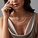 Gold Chain for Women, 14/16/18/20 inch 14K Gold Plated Paperclip Chain Necklace Dainty Simple Gold Paper Clip Necklaces Non Tarnish Gold Necklace for Women Trendy Fashion Aesthetic Jewelry Gift