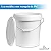MARKESYSTEM - Cubo VACIO INDUSTRIAL Pack de 5 x 17,9 litros -...