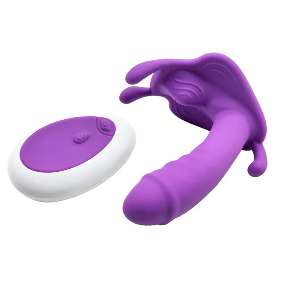 Vibratore Potenti vibratori indossabili con vibratore Per Massaggio punto G donna Telecomando Gel di silice Vibratore a farfalla Giocattoli sessuali Per Massaggio clitoride donna