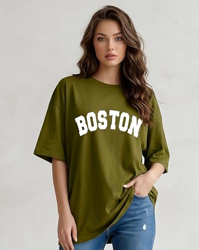 Image of AUSK Womens Cotton T-Shirts || Oversized T Shirts