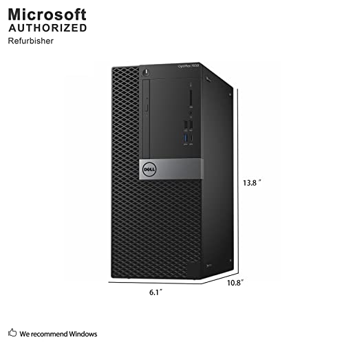 Dell 7050 Mini Tower Desktop Intel i7-7700 UP to 4.20GHz 32GB DDR4 New 1TB NVMe SSD + 2TB HDD USB Wi-Fi BT Wireless Keyboard and Mouse Win 11 Pro (Renewed) - Image 4