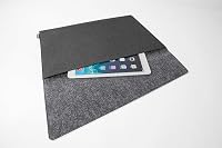 SIGEL Laptop Hülle 15,6 Zoll Slim Sleeve RPET Filz dunkelgrau – Ansicht 8