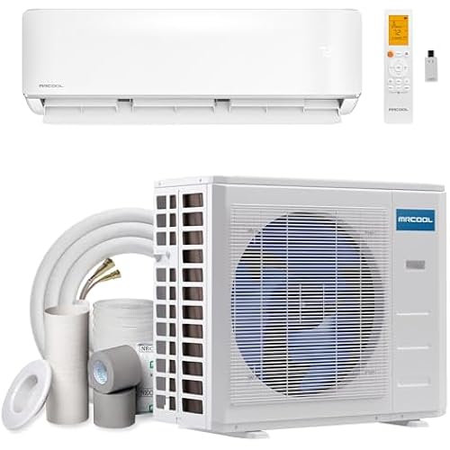 MRCOOL 18000 BTU 115V Ductless Inverter Mini Split Air Conditioner & Heat Pump System, 5th Gen DIY - Wall-Mounted AC Unit w/ Heating and Cooling for Home, Office & Commercial Space