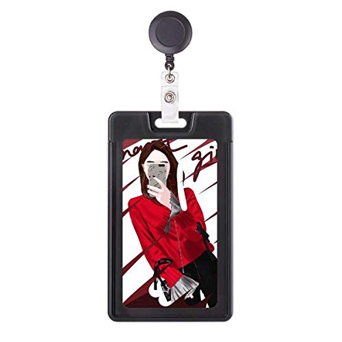 Smart Girl étui rétractable pour badge avec illustration élégante pour accès quotidien