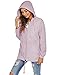 Avoogue Spring Rain Jackets for Women Waterproof Short Raincoat Windbreaker Jackets Hooded Anorak with Pockets Pink Purple L