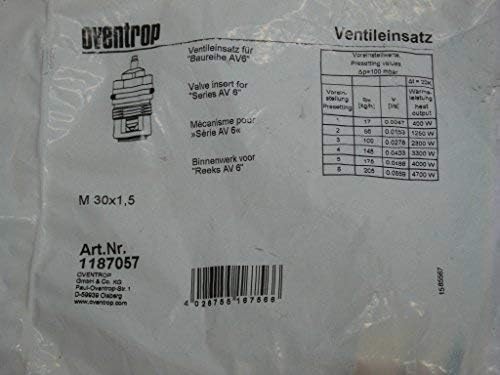 Oventrop AV6 series valve insert