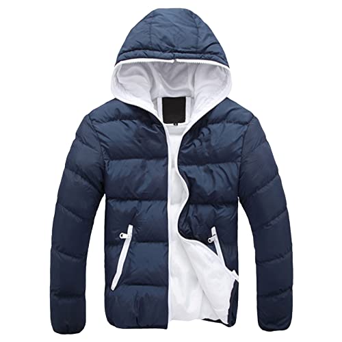 Fonma Men's Hooded Winter Coat Warm Puffer Jacket Thicken Cotton Coat With Removable Hood Ringmaster Jacket Men's Outerwear Jackets & Coats Puffer Jacket Men #TOP5