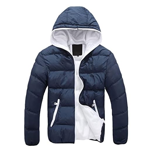 Parka Homme Hiver Pas Cher Slim Doudoune Hiver avec Capuche Chaude Veste Imperméable Travail Chaud Marque Veste Tactique Homme Manteau Mouton Retourné Bleu M