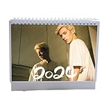 Desk Calendar Troye Sivan's 2024 Calendar Photo Table Calendar Around Tabletop Calendar Daily Schedule Planner 2024.01-2024.12 Desktop Calendar (Color : A)