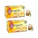 Pompadour | Teekanne | Infuso Zenzero Aromatico | Tisana Speziata Naturale Senza Caffeina - 2 x 18 Filtri (72 Gr)