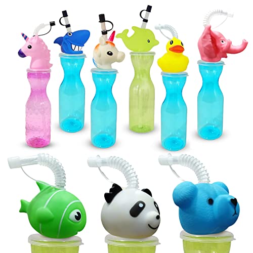 Image of Party Propz Sippers for kids return gift - Set of 5pcs Birthday Return Gifts for Kids | Return gift's for birthday for kid's | Straw Bottle Multicolor | Sippers for Gifts